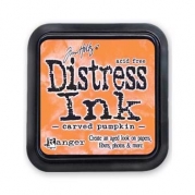 Distress ink - carved pumpkin